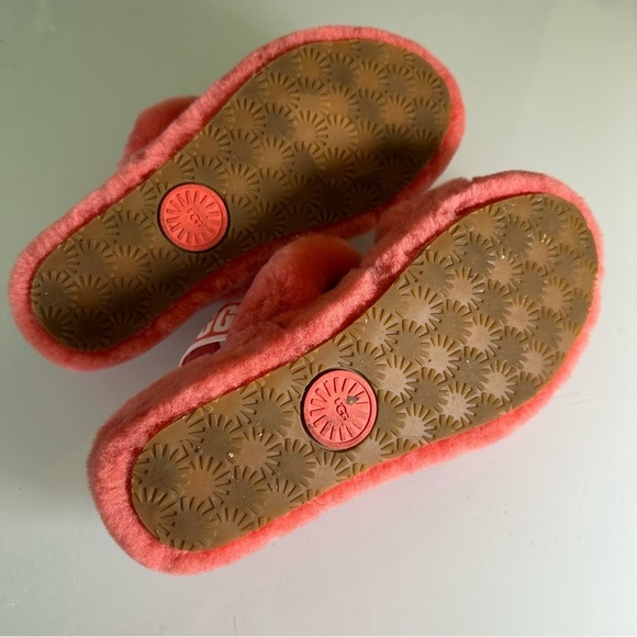 UGG Oh Yeah Slide Pop Coral Womens Size 7 EUC - Picture 6 of 6